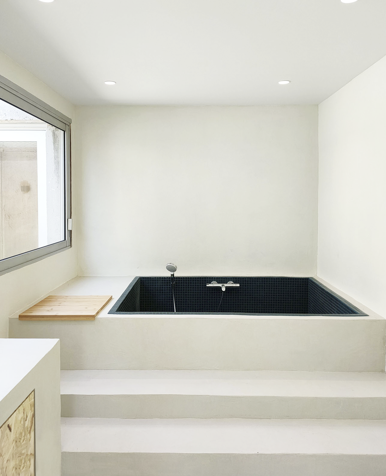 Salle de Bain, création d'une baignoire japonisante Aix-En-Provence